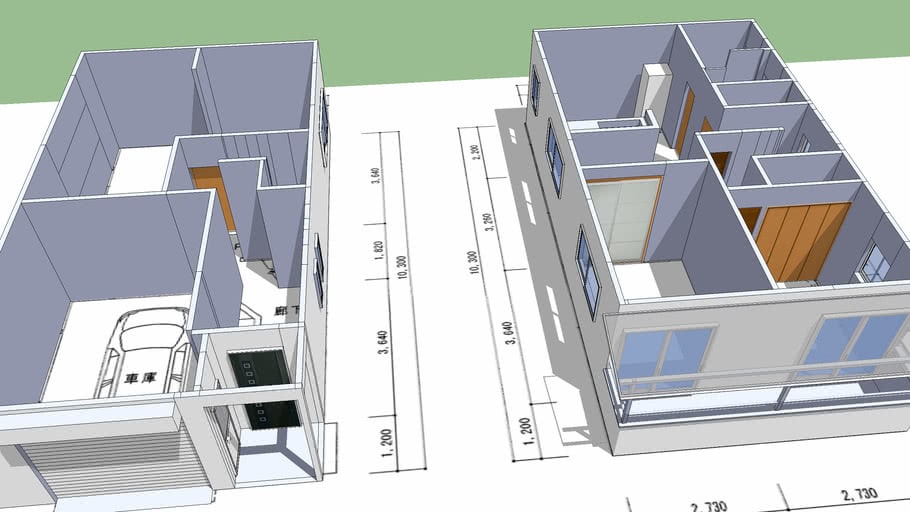 図面から3D模型作成します あなたの住宅、店舗のデジタル模型を作成します！ イメージ1