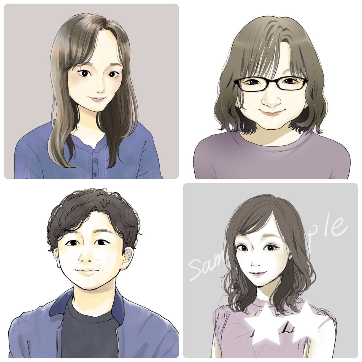 色気のある似顔絵描きます インスタ映え☆エモい似顔絵ならお任せ！ イメージ4