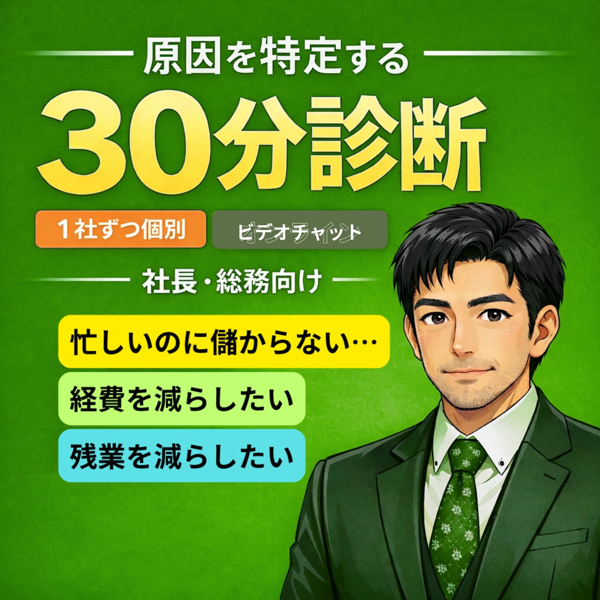 利益が残らない原因30分診断します 人件費・残業・外注を即整理し、まず見る数字と一手を決めます イメージ1