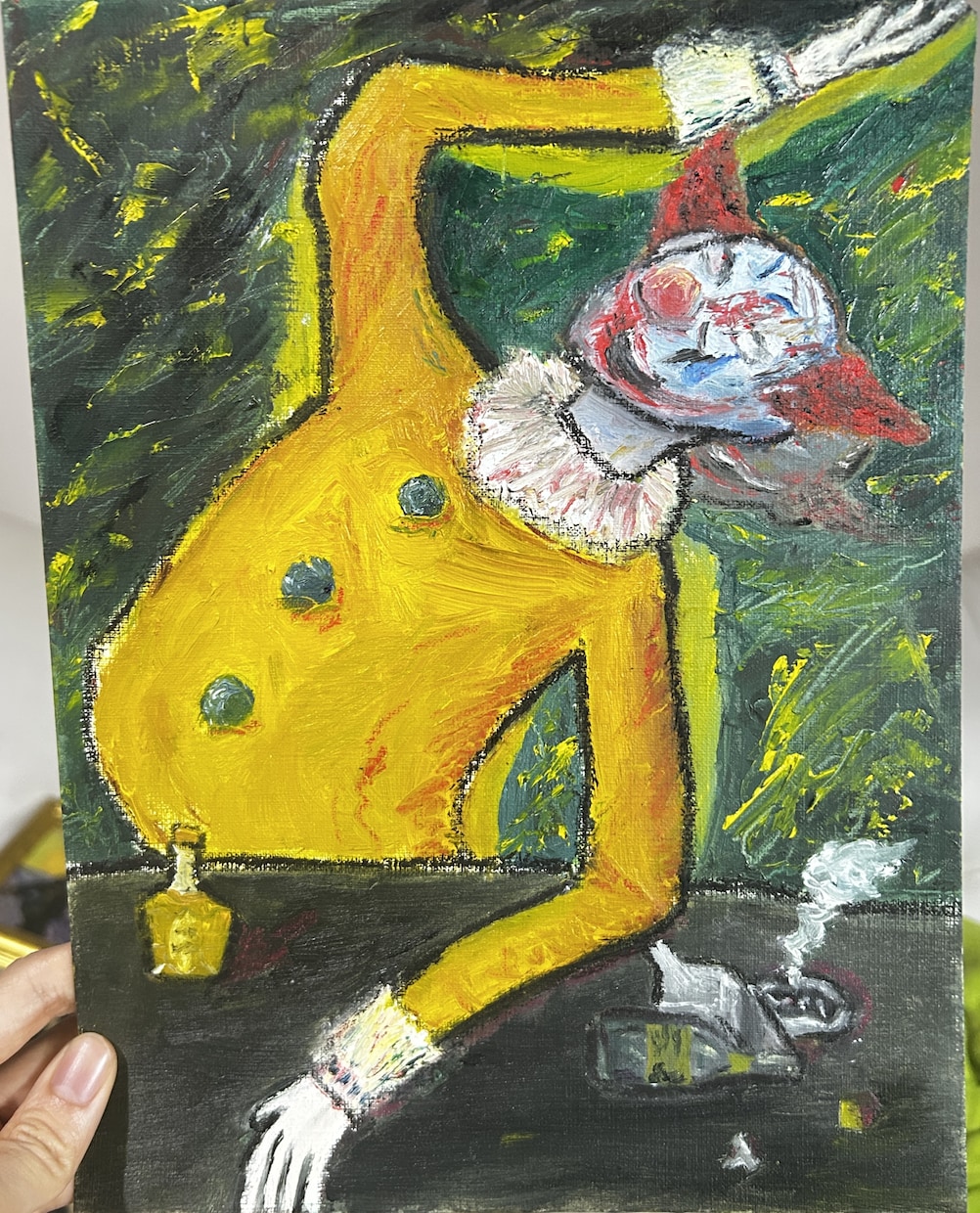 家やお店等に飾れる一点物の油彩画を制作致します 国内外で展示経験のあるプロが油彩とクレヨンを用いて制作します イメージ5