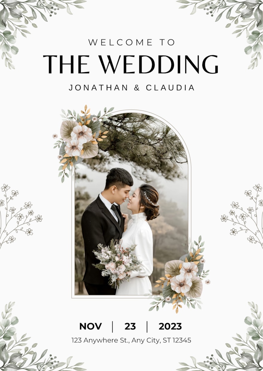 結婚式のウェルカムボードをデザインします こういうデザイン欲しかった！を叶えるヒアリング イメージ1