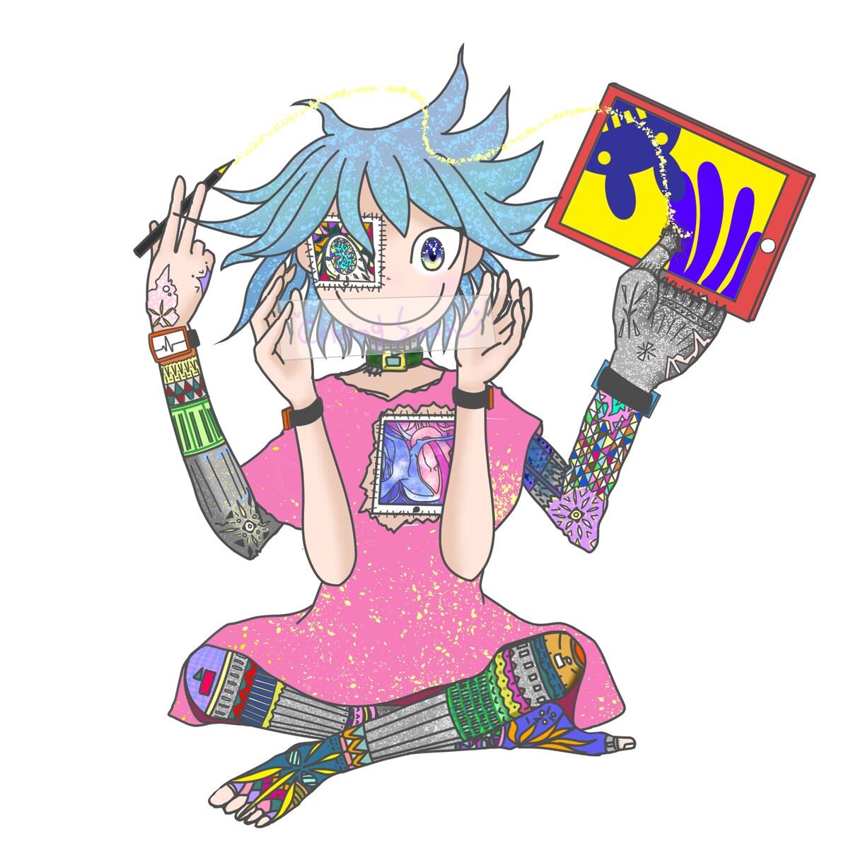 Twitterやブログのアイコン・ヘッダー描きます 世界に１つのゆるくて可愛いイラストを描きます。 イメージ3