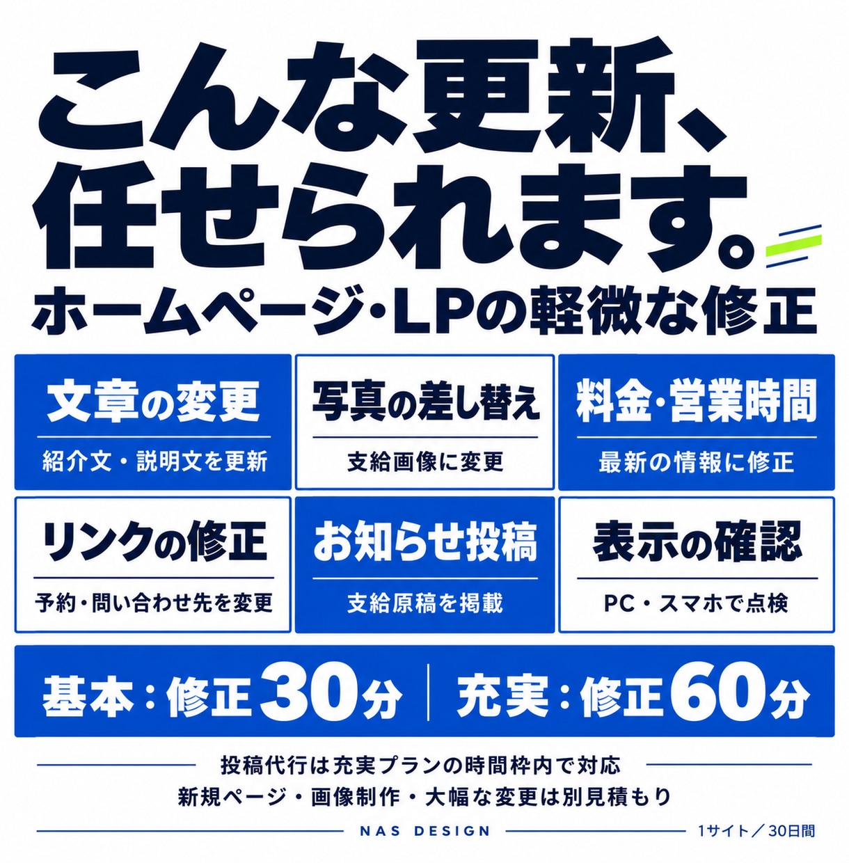 ホームページ・LPの保守管理・更新を代行します WordPress・STUDIO｜更新・セキュリティ対策も イメージ4
