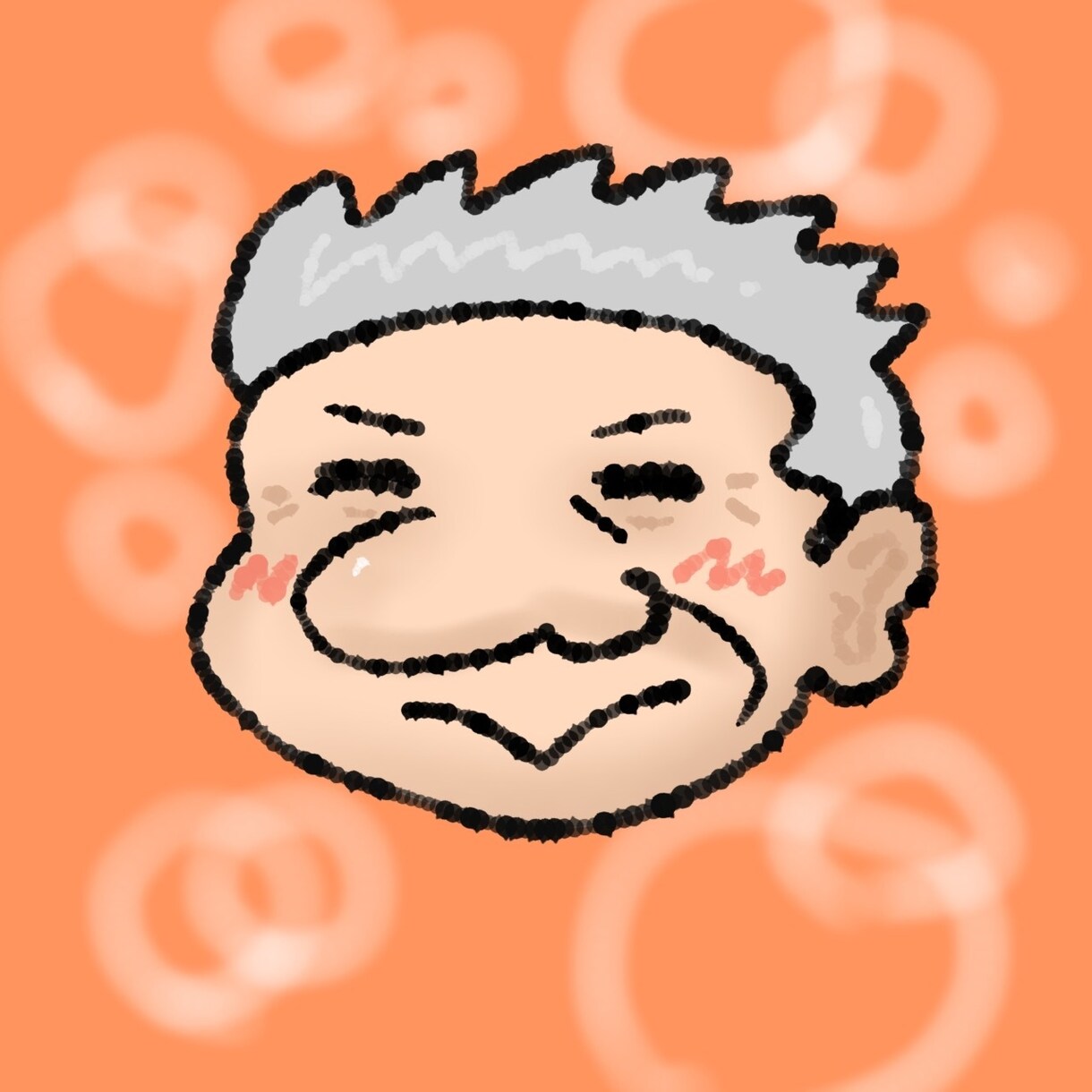 アイコン用の似顔絵を描きます シンプルで柔らかいタッチの似顔絵を作成します！ イメージ1