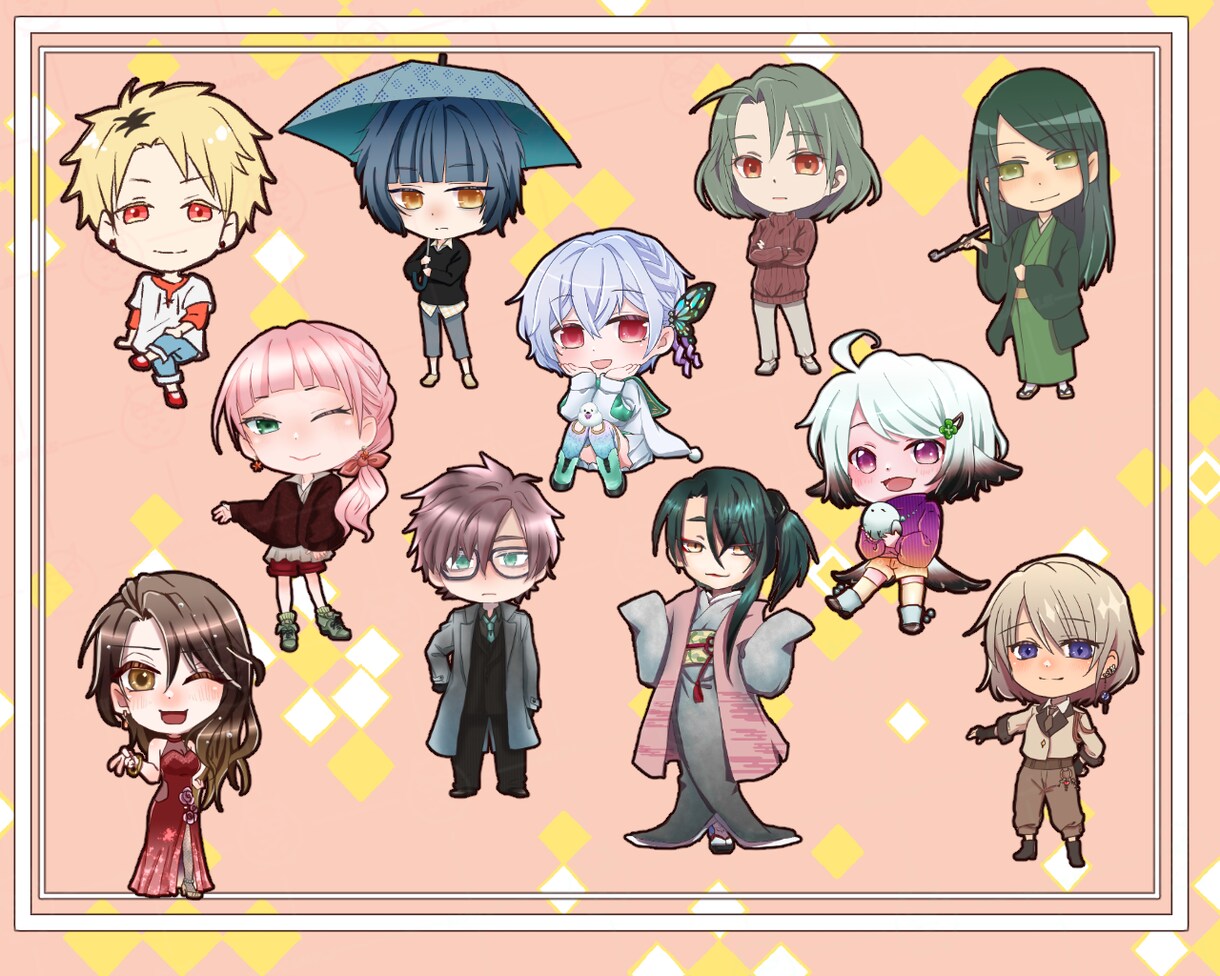 商用利用可○！ミニキャラクター描きます グッズ化もOK！観賞用、配信、サムネイルにも！選べる絵柄有り イメージ5