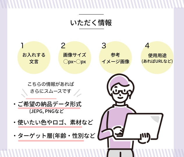 誠心誠意お仕事承ります バナー・ヘッダー作成いたします！ イメージ3