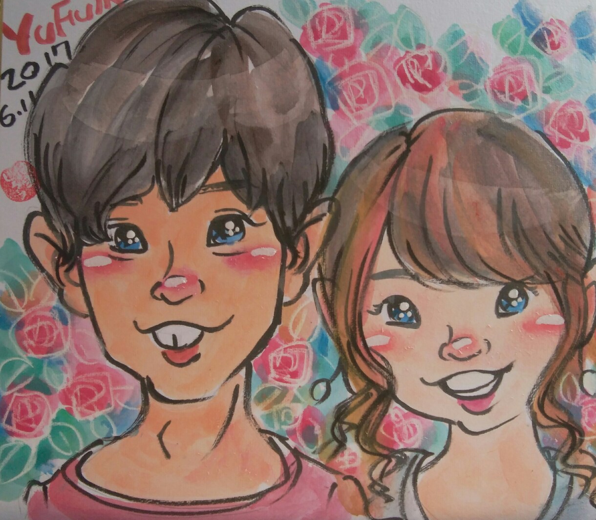 似顔絵描きます 素敵な貴方を、虹色で演出します。 イメージ3