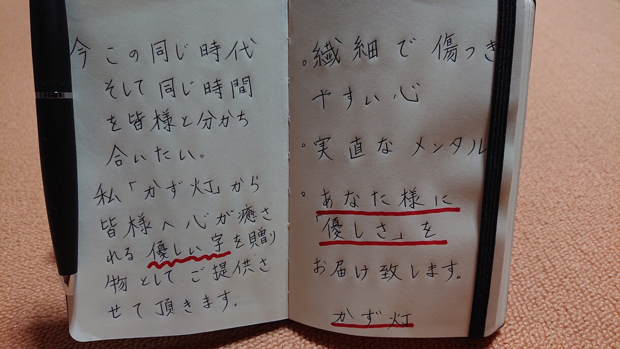 素人ながら繊細な「字」で何でも代筆いたします 素人しか出せない繊細でオリジナリティー溢れる字体です。 イメージ2
