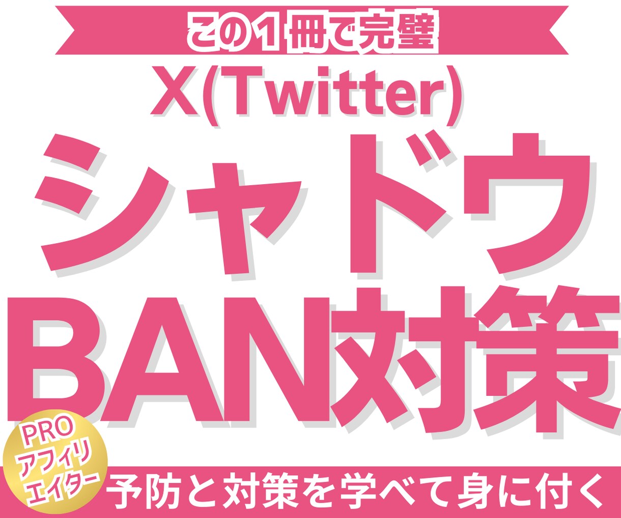 X(Twitter)シャドウバン対策が学べます Xアフィリコミュニティで実際に行っているシャドウバン対策法 イメージ1