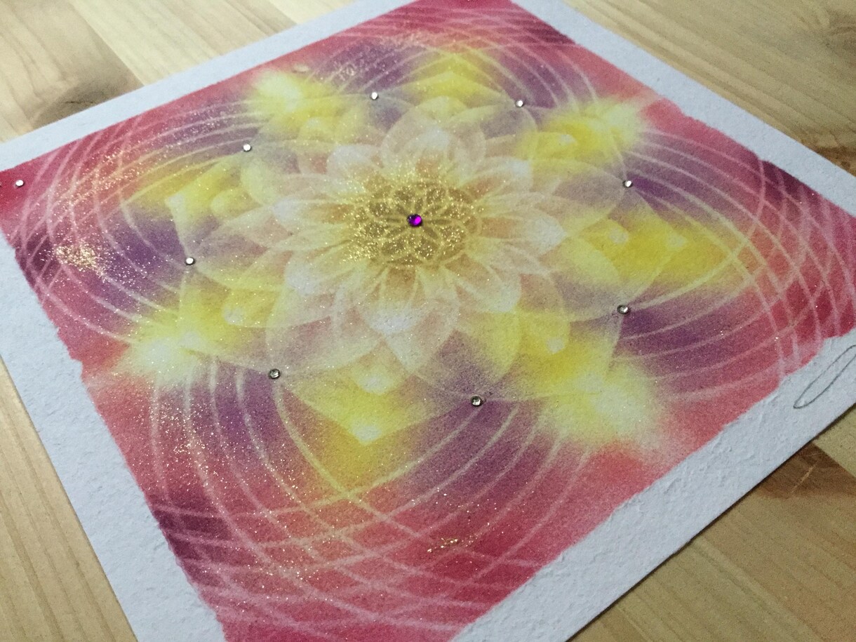 世界で唯一のパステル曼荼羅 (原画)を描きます 癒しの空間作り･アイコン・オリジナルロゴ にいかがでしょう♪ イメージ9