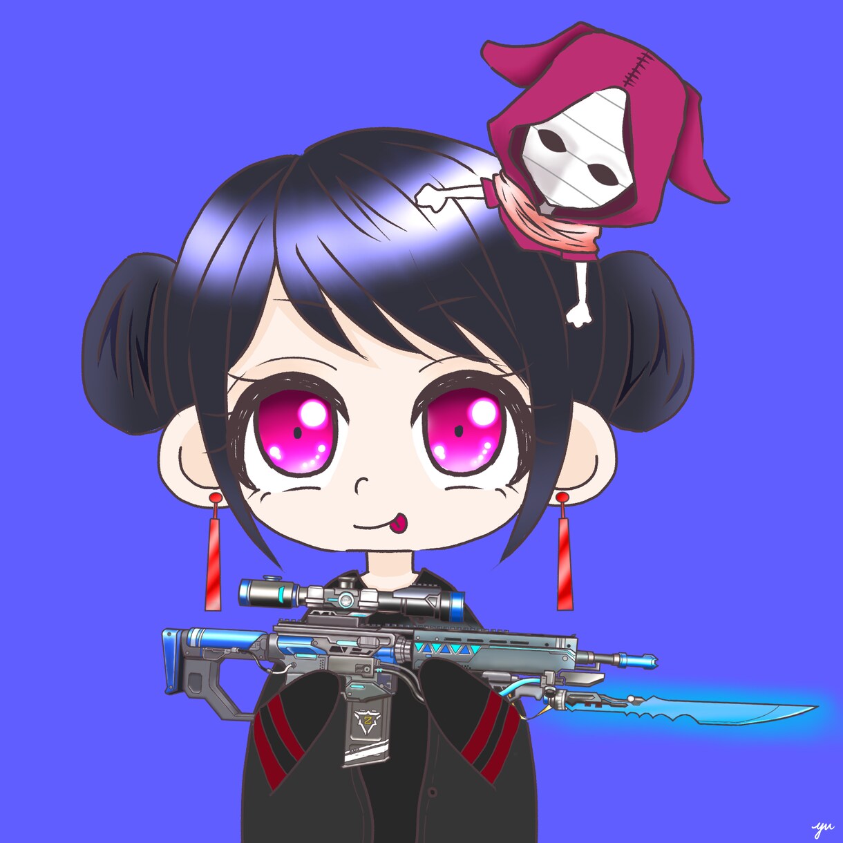 ミニキャラアイコンを作成致します ゲームやTwitterなどで使用したい方向けイラストです！ イメージ2