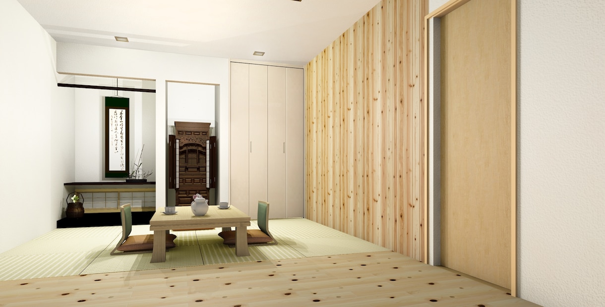 戸建て住宅の3D室内パース作成いたします 建築CADにて高品質なリアルCGを提供いたします。 イメージ2