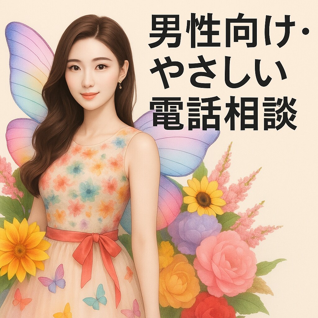 静かに話せる場所 – 心のモヤモヤ解消します 優しい声で気持ちを整える・男性向けヒーリング相談 イメージ1
