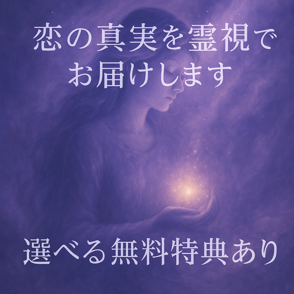 霊視タロットで彼の気持ちを読み解きます “彼の気持ちがわからない”その不安、霊視で終わらせませんか？ イメージ1