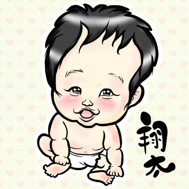 暖か、ほんわかデジタル似顔絵作成いたします 文字入れ無料　お急ぎの場合もご相談下さい イメージ3