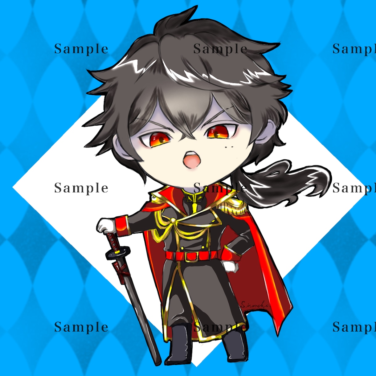 可愛い・カッコいいデフォルメイラスト描きます アイコンにもアクキーにも◎あなたのキャラをデフォルメします❣ イメージ7