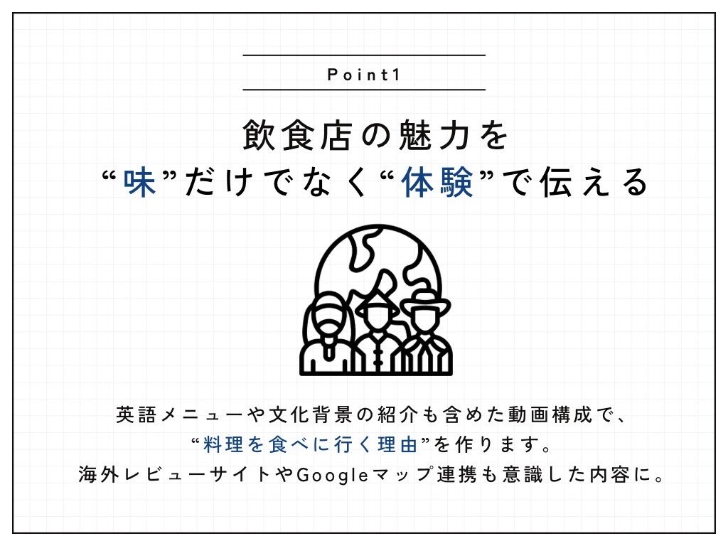 英語圏訪日観光客に届くインスタ運用代行いたします 海外から“行きたい”を生むSNS設計まるごとお任せください。 イメージ3