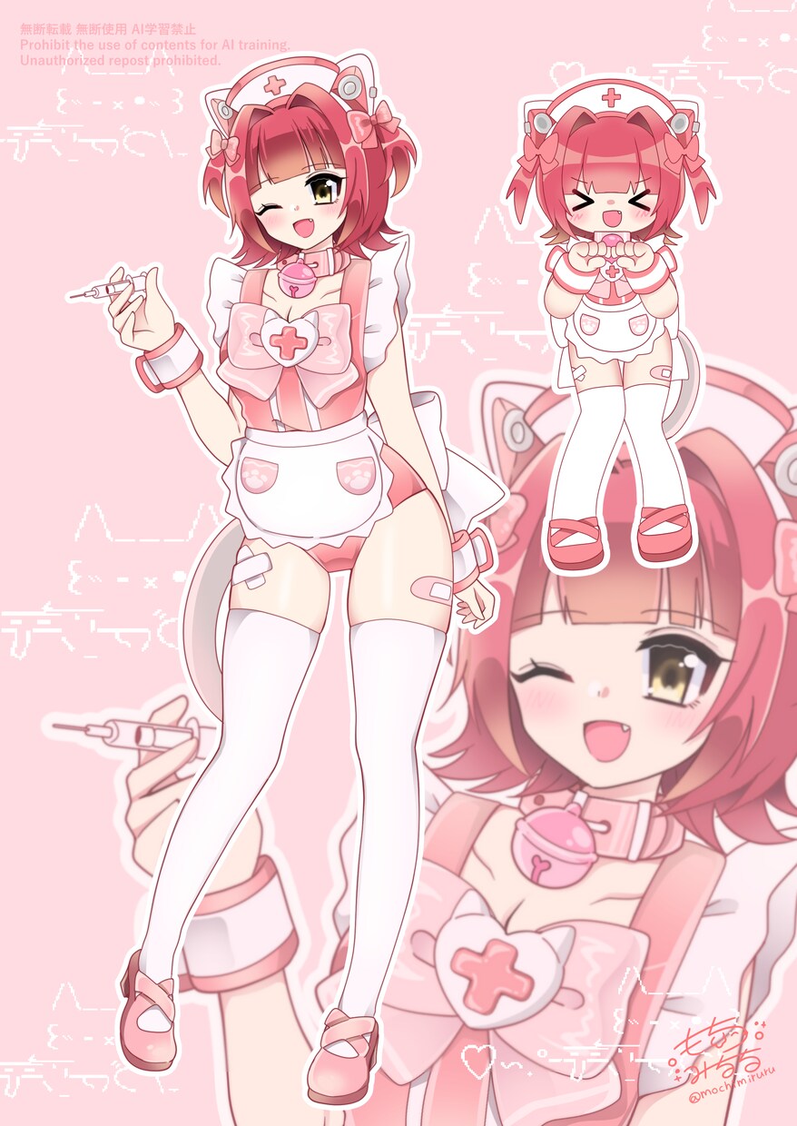 SD付き立ち絵イラスト描きます 可愛いミニキャラ付き！立ち絵イラスト描きます。 イメージ1