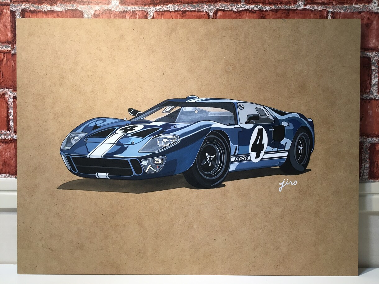 あなたの愛車を描きます 車　バイクをイラストにしてお部屋のインテリアにしませんか イメージ4