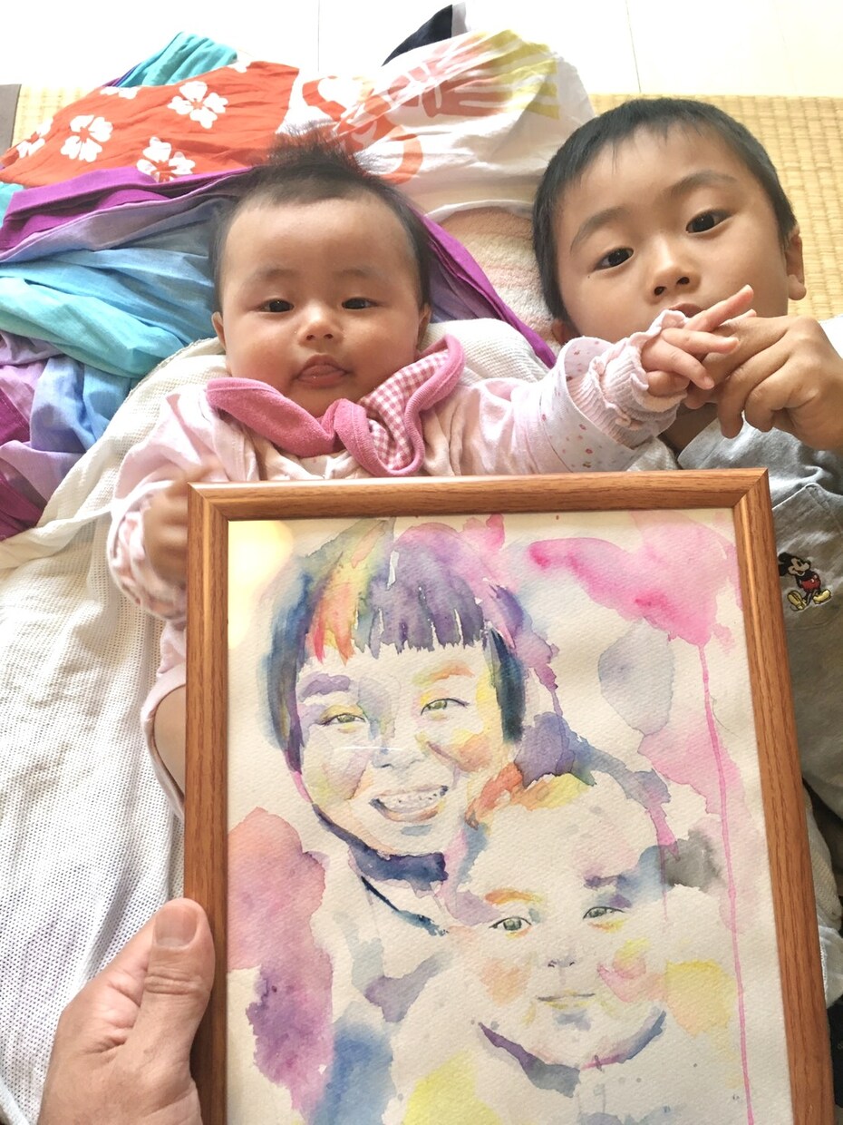 カラフルオシャレな似顔絵を描きます 水彩画似顔絵はココだけ！洒落たプレゼントにオススメ イメージ4