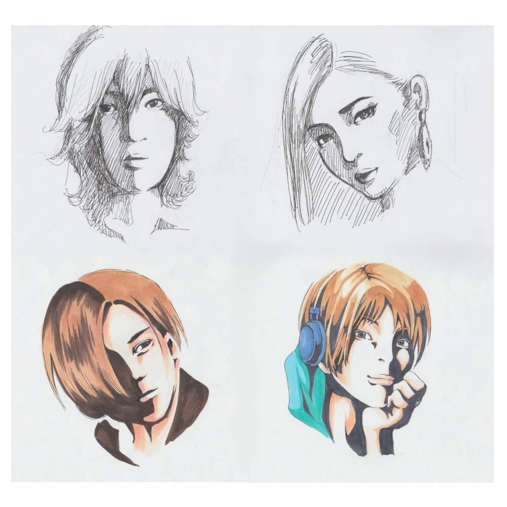似顔絵を手描きでご要望に沿ったタッチで描きます SNSのアイコン、プレゼント、記念品にオンリーワンの一品を！ イメージ2