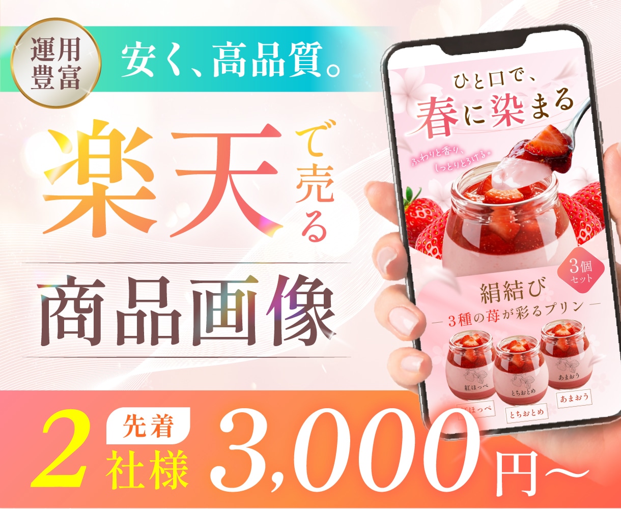 先着2社様★楽天経験者が商品画像制作します 今だけ1枚3,000円【成果へ繋ぐ】SEOも可能★丸投げOK イメージ1