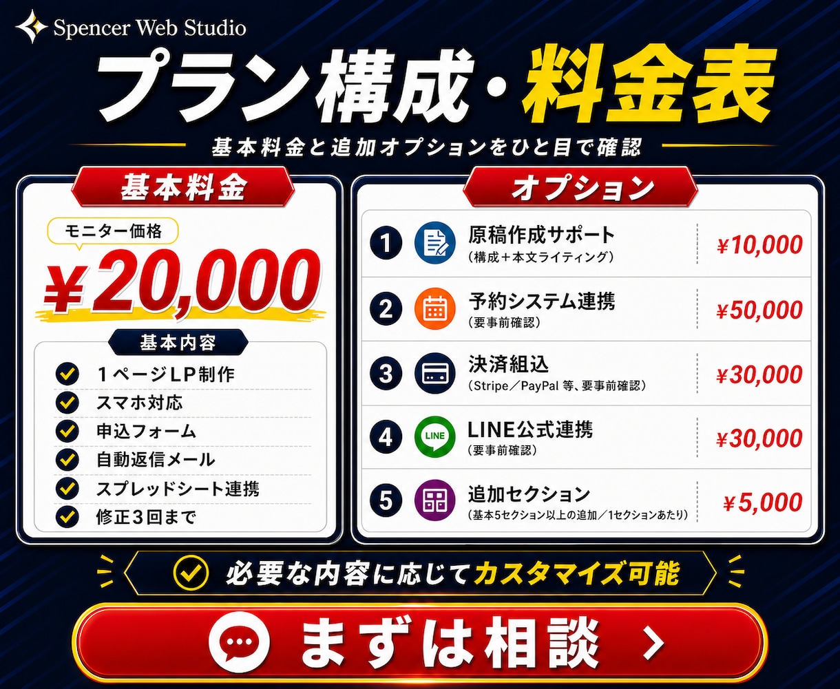 講師・コーチ向け体験申込LPを一式制作します SNSから申込までの導線を、フォーム・自動返信つきで整えます イメージ5