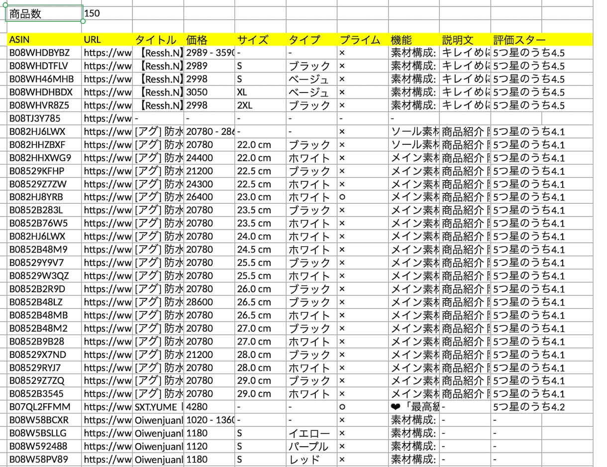 AmazonのASINから製品情報を取得します Amazonの商品情報を大量取得します。 イメージ1