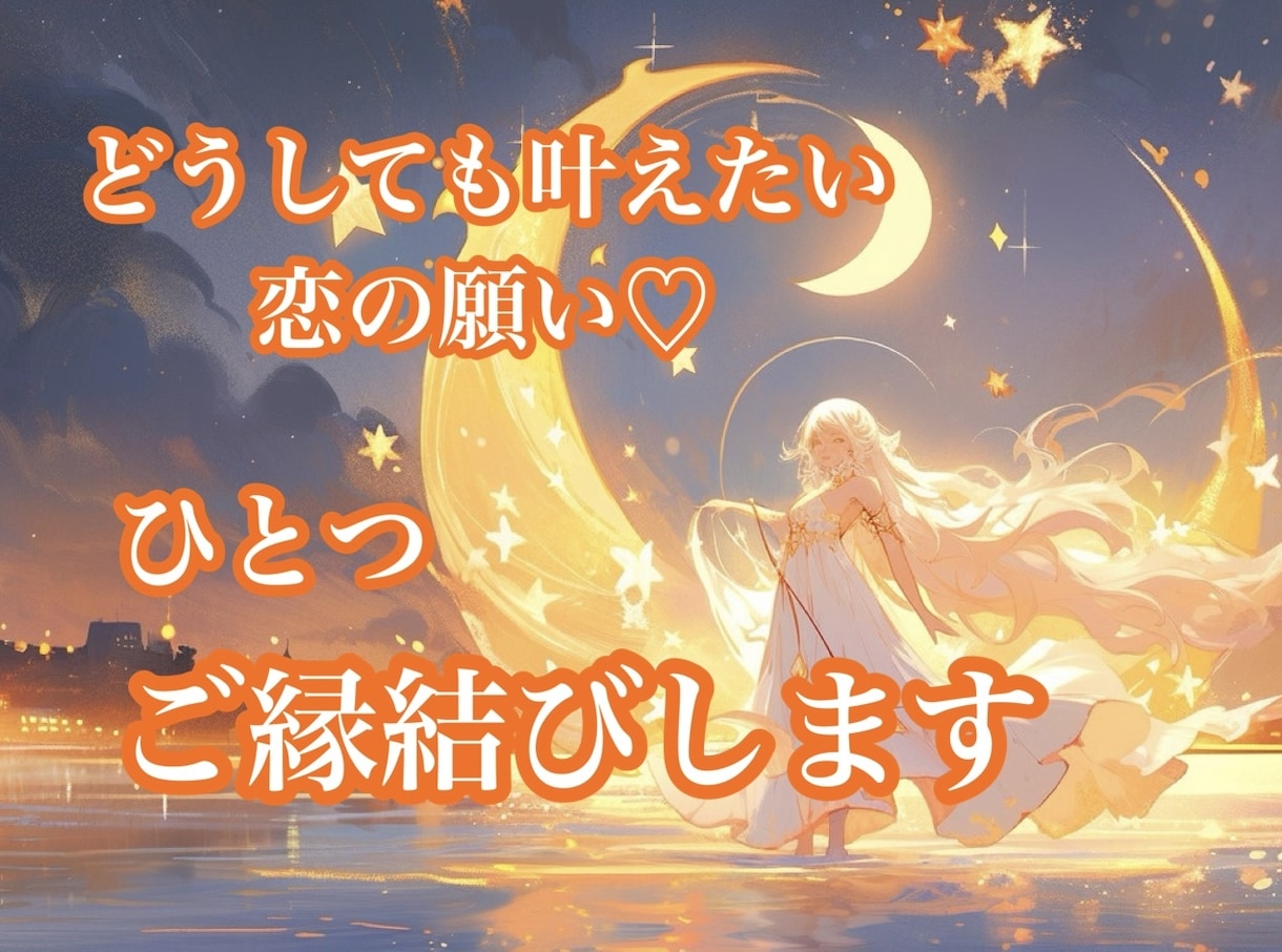 恋愛成就♡叶えたい願いをひとつご縁結びします 片思い、音信不通、復縁、複雑恋愛…ヒーリングで後押しします イメージ1