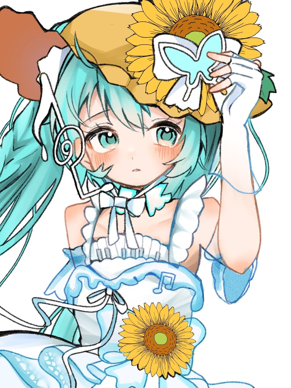 女の子のふわふわ可愛いイラスト描きます 鉛筆で描く柔らかい雰囲気のバストアップイラストです！ イメージ2