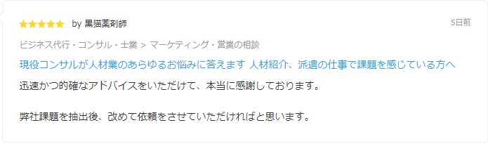 現役11年コンサルが人材業のあらゆる悩みに答えます 販売50件超/7日間回数無制限/人材紹介・派遣の課題解決 イメージ3