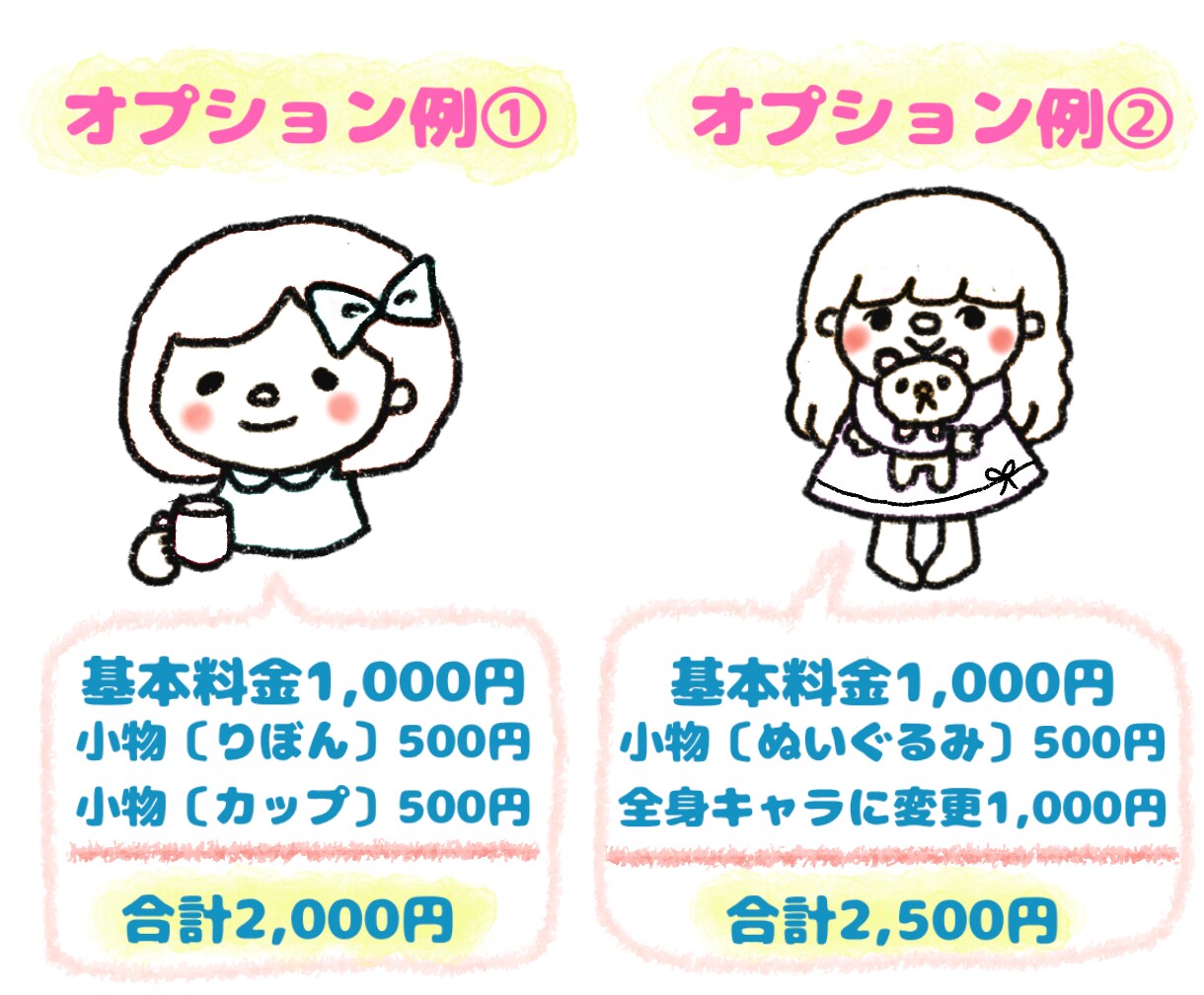 シンプルだけど目を引くSNS用のアイコンを描きます ピンクのほっぺたがパッと愛らしいシンプルな線画イラスト イメージ4