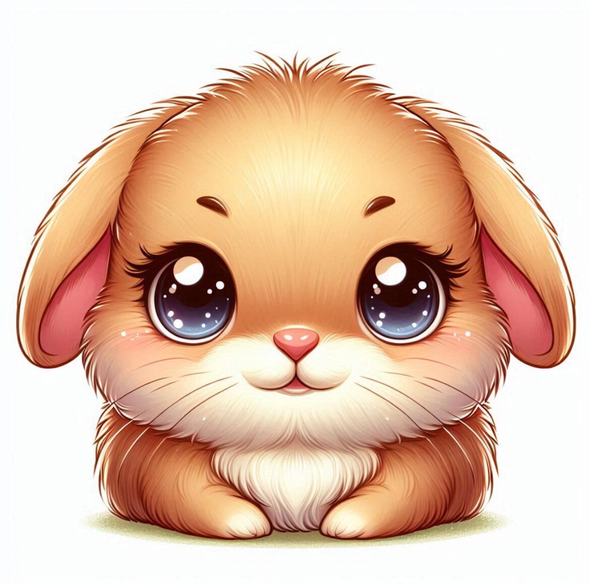 愛らしい茶色のうさぎ魅力的になってます うさぎがリアルで可愛いイラストです！ イメージ1