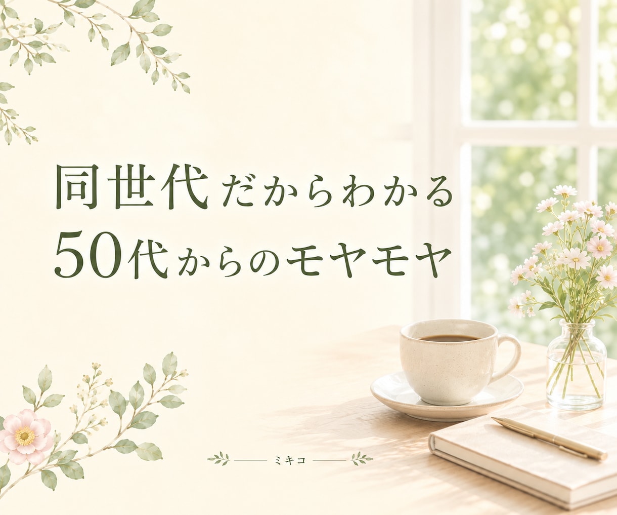 50代からの女性のモヤモヤをじっくり聴きます カウンセリングほどじゃない、女性のモヤモヤを話してみませんか イメージ2