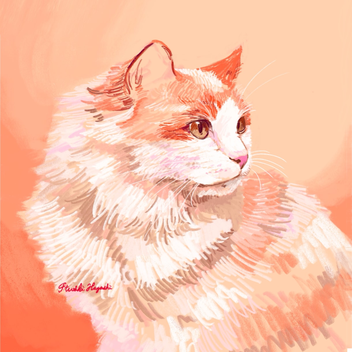 色鉛筆風 ペットイラスト描きます おしゃれなカラーリングで制作します！ イメージ2