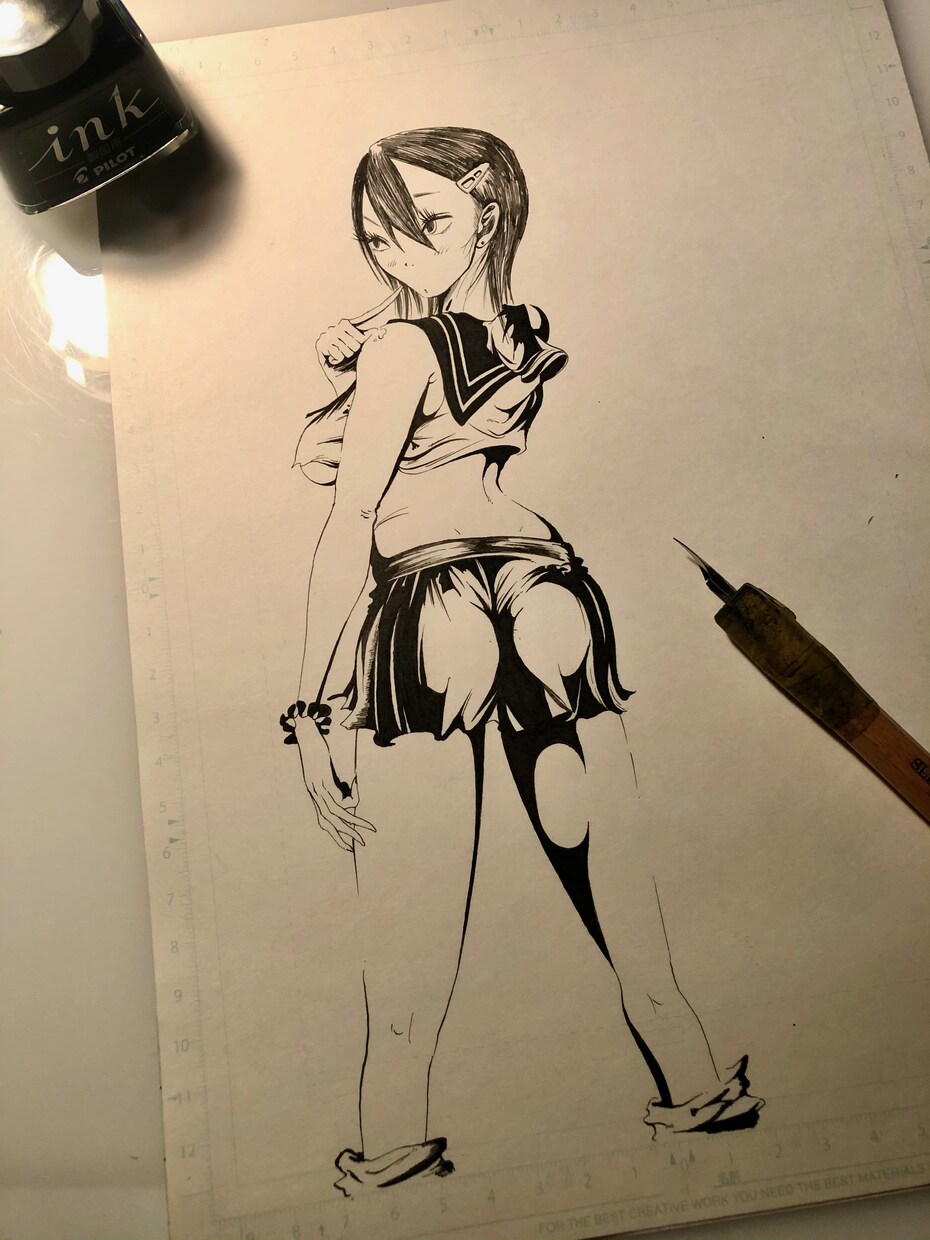 可愛い女の子・ヒロイン描かせていただきます 唯一無二のアナログ原稿にして原画を納品します！データ化あり！ イメージ2