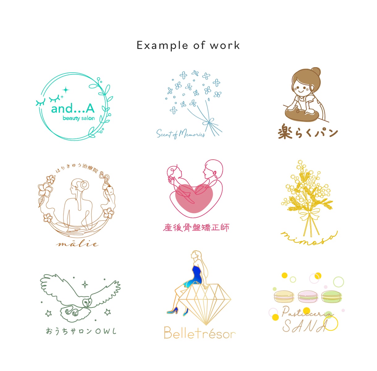 ナチュラルで可愛い！手描きロゴデザインを制作します 3案ご提案！初めての方、開業される方にオススメです！ イメージ8