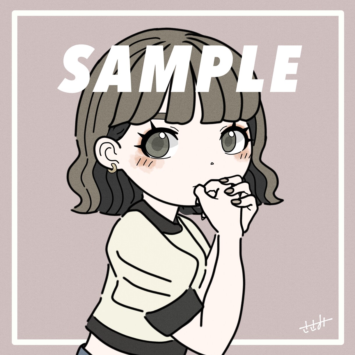 可愛い女の子のデフォルメアイコンをお描きします ファッション好きな方におすすめ！おしゃれな女の子イラスト♪ イメージ6