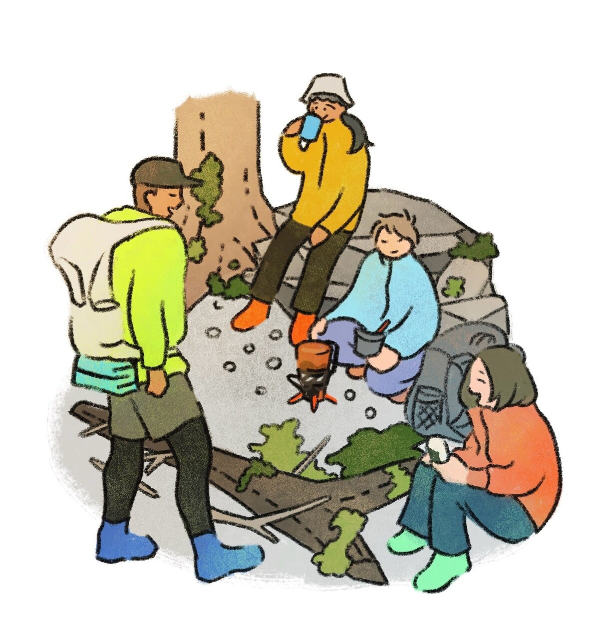思い出をイラスト化！手描き風な描写で作成します 貴方だけの記録をお洒落にアイコンや挿絵、ポストカードへ。 イメージ3
