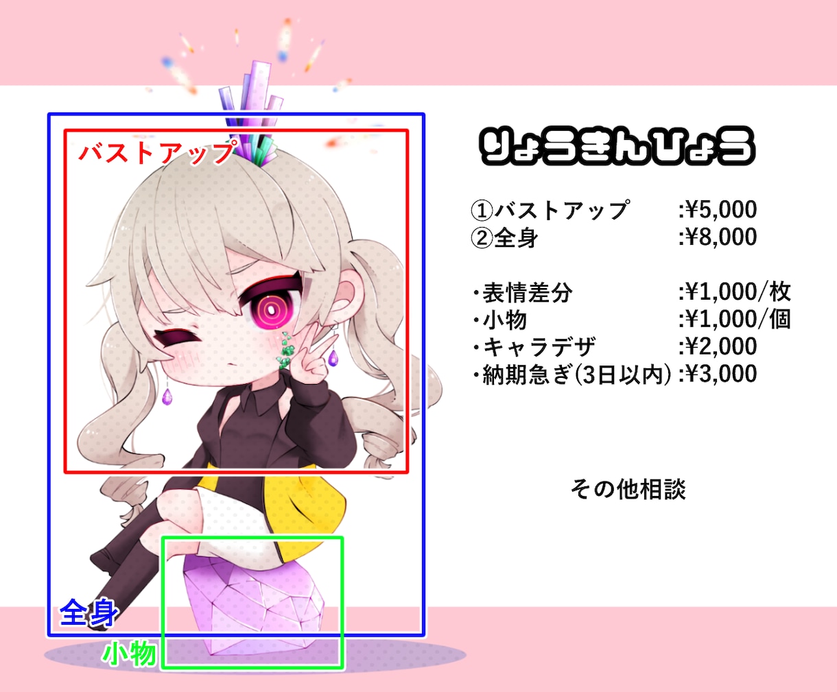 かわいいデフォルメイラスト作成します SNSアイコンや動画のサムネイルに使用できます イメージ2