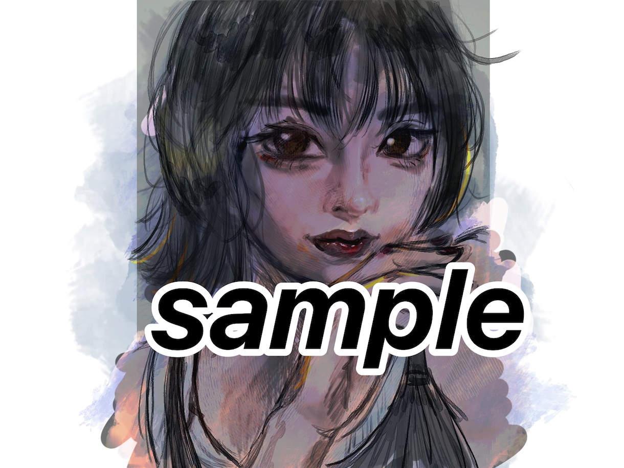 ご依頼頂いたお顔をリアル調のデフォルメで描きます アニメチックすぎるアイコンは少し恥ずかしいという方に最適です イメージ2
