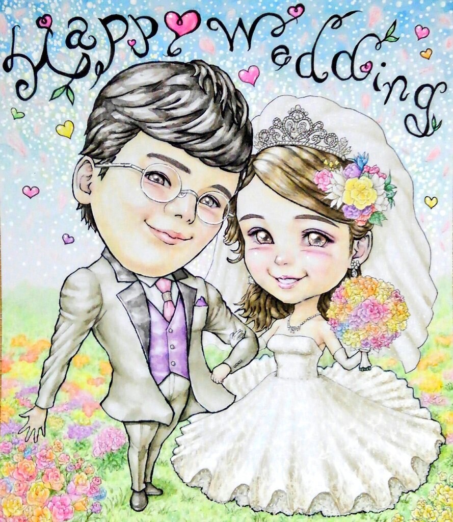 プレゼントや家族に可愛い似顔絵をお描きします 結婚記念❀感謝の気持ち♡アイコン☆思い出などにおススメ❦ イメージ7