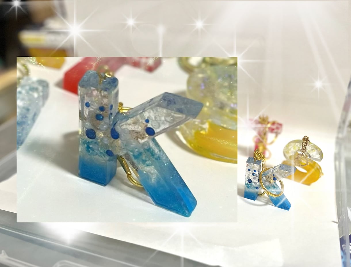 イニシャルキーホルダーを、お作りします オーダー専用。自分の好きな色で持てる！この世に同じものはない イメージ2