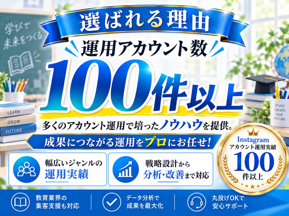 教育業界に特化！Instagram運用をいたします 教育業界の「集客・問い合わせ」に強いInstagram運用 イメージ4