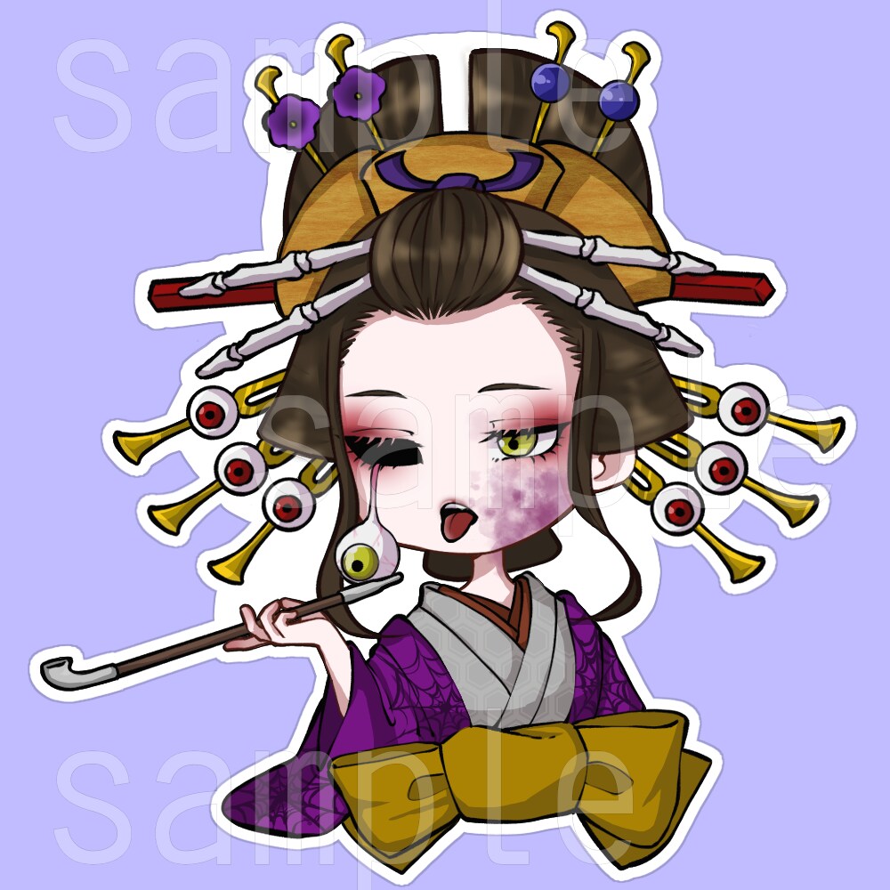 SNSアイコンに使えるイラスト、作成します 洋風の可愛いから和風の妖艶までお任せください！ イメージ3