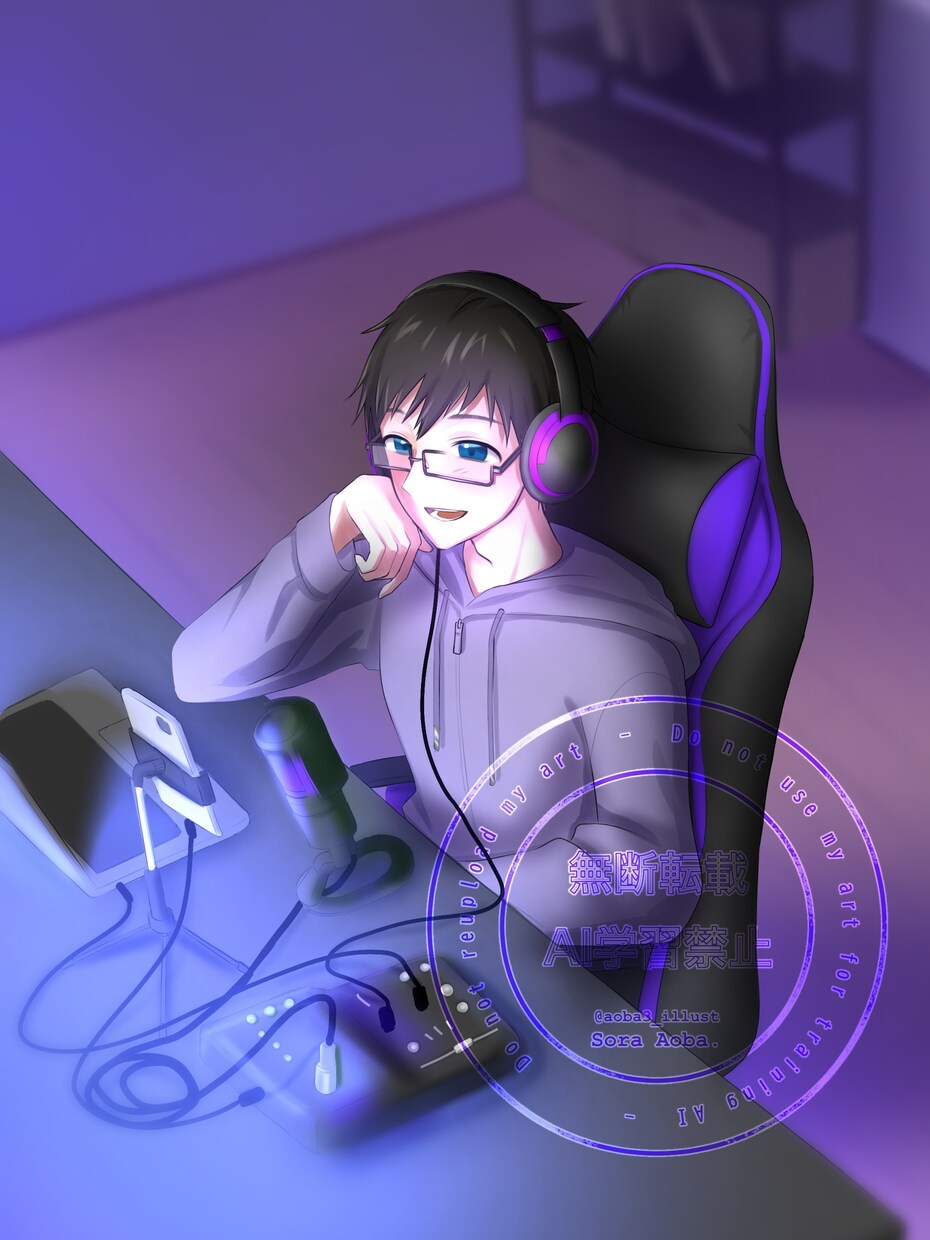 Vtuber・Vライバー向け★一枚絵を描きます 親しみやすい絵柄＊配信活動やオリジナルイラストにおすすめ♪ イメージ7