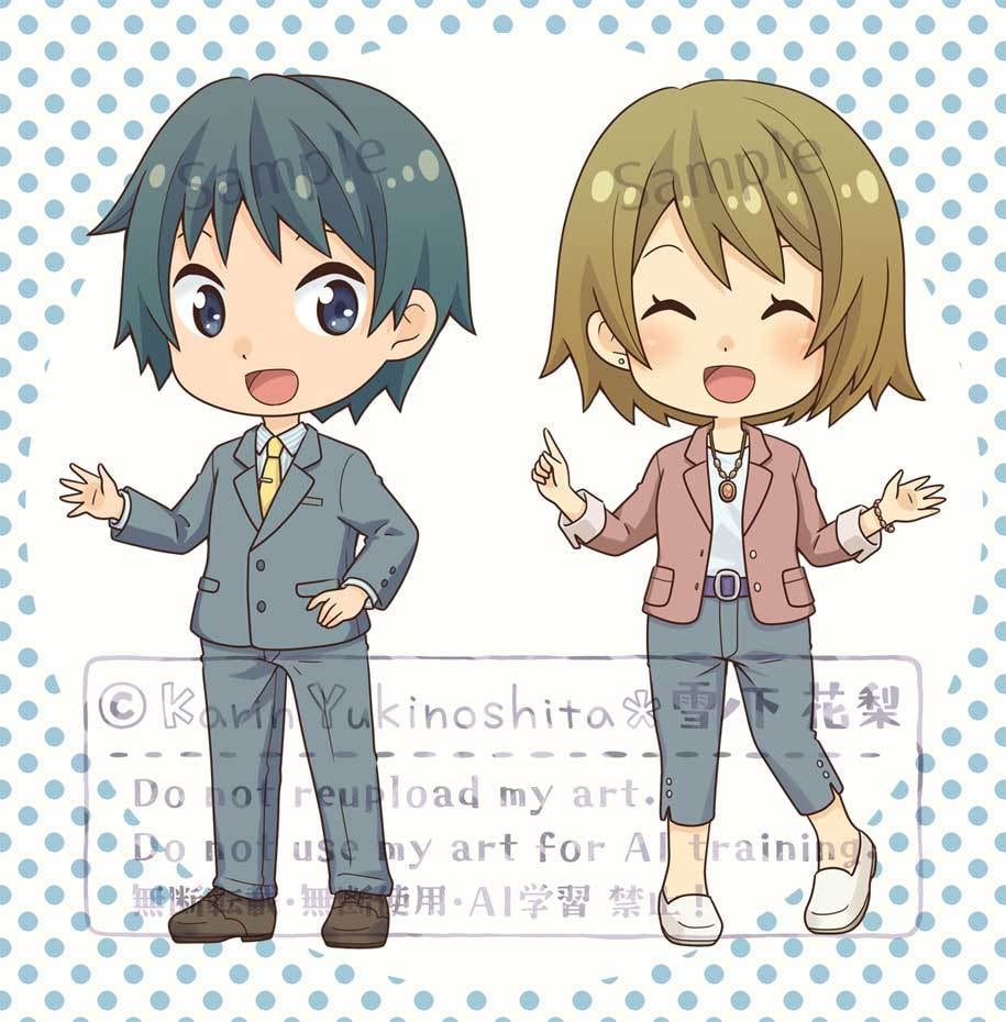 デフォルメキャラクター（2〜3頭身）を制作致します 商用可◆キャラクターで目を引くweb画面や印刷物に！ イメージ8