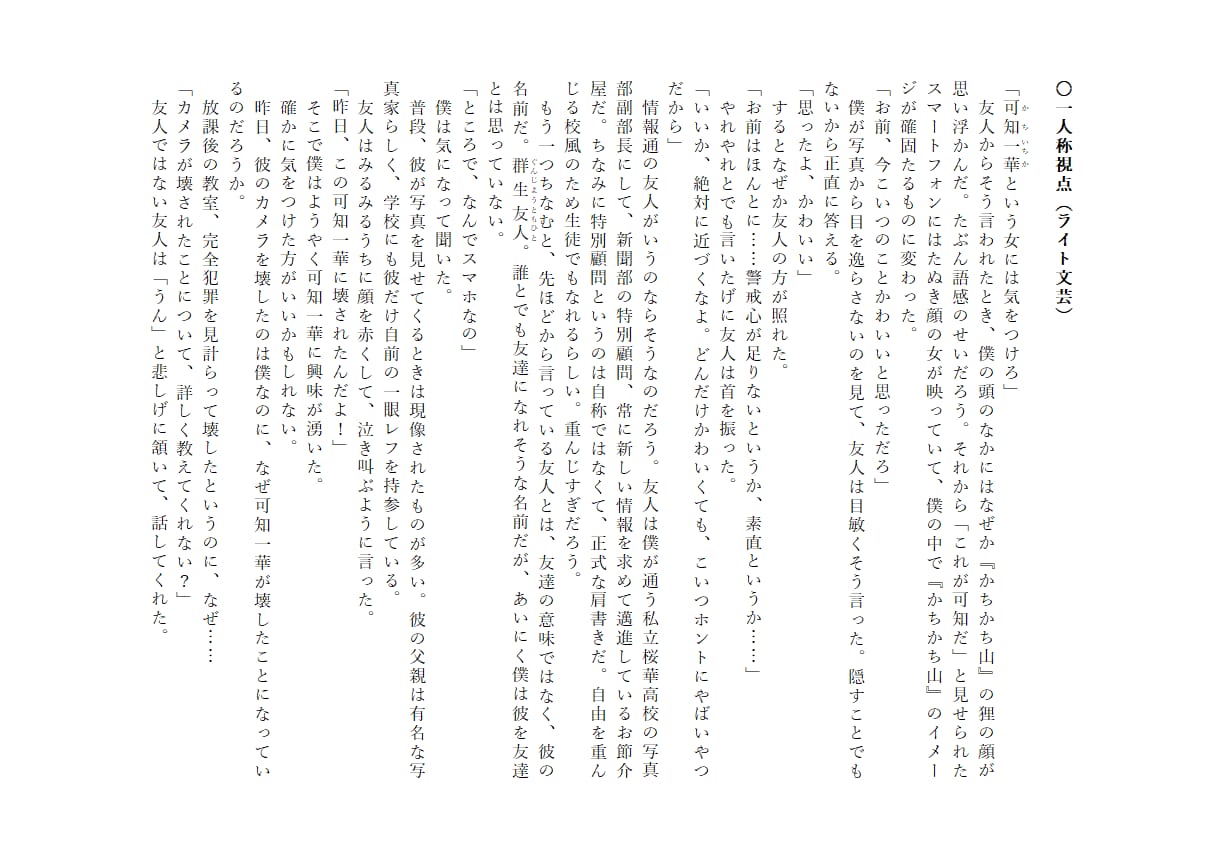 著作権譲渡・商用利用可！オーダーメイド小説書きます 小説、シナリオ、リライト、記事作成。純文学からラノベまで！ イメージ4