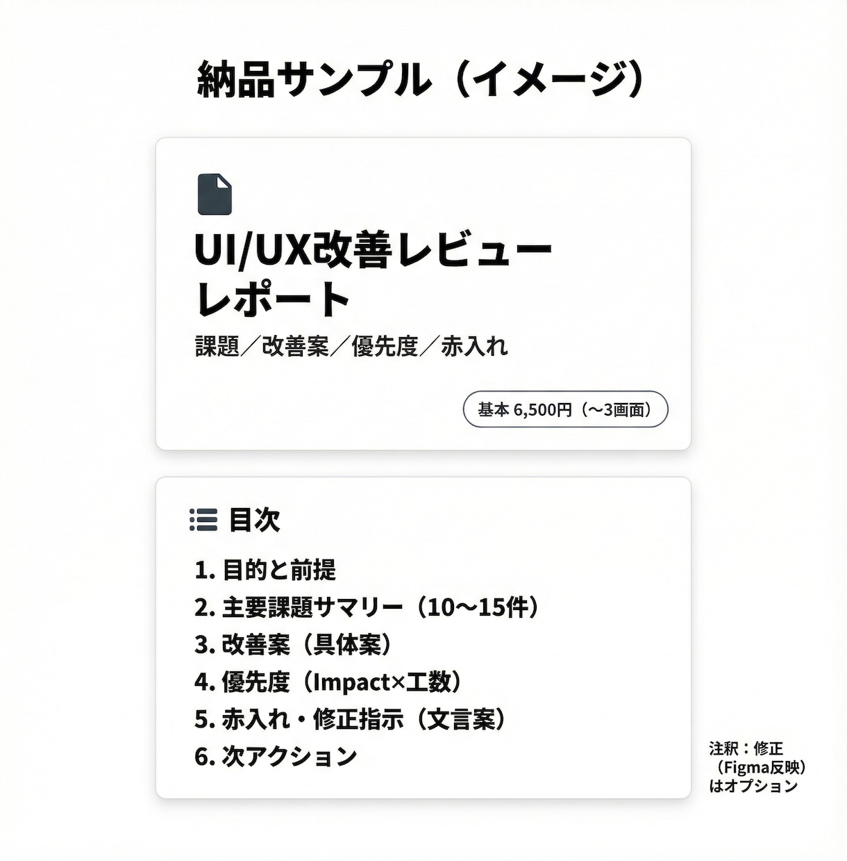 LPのCV改善｜UI/UX改善レビューします 次に直すべきポイントが一目で分かる（赤入れ付き） イメージ10