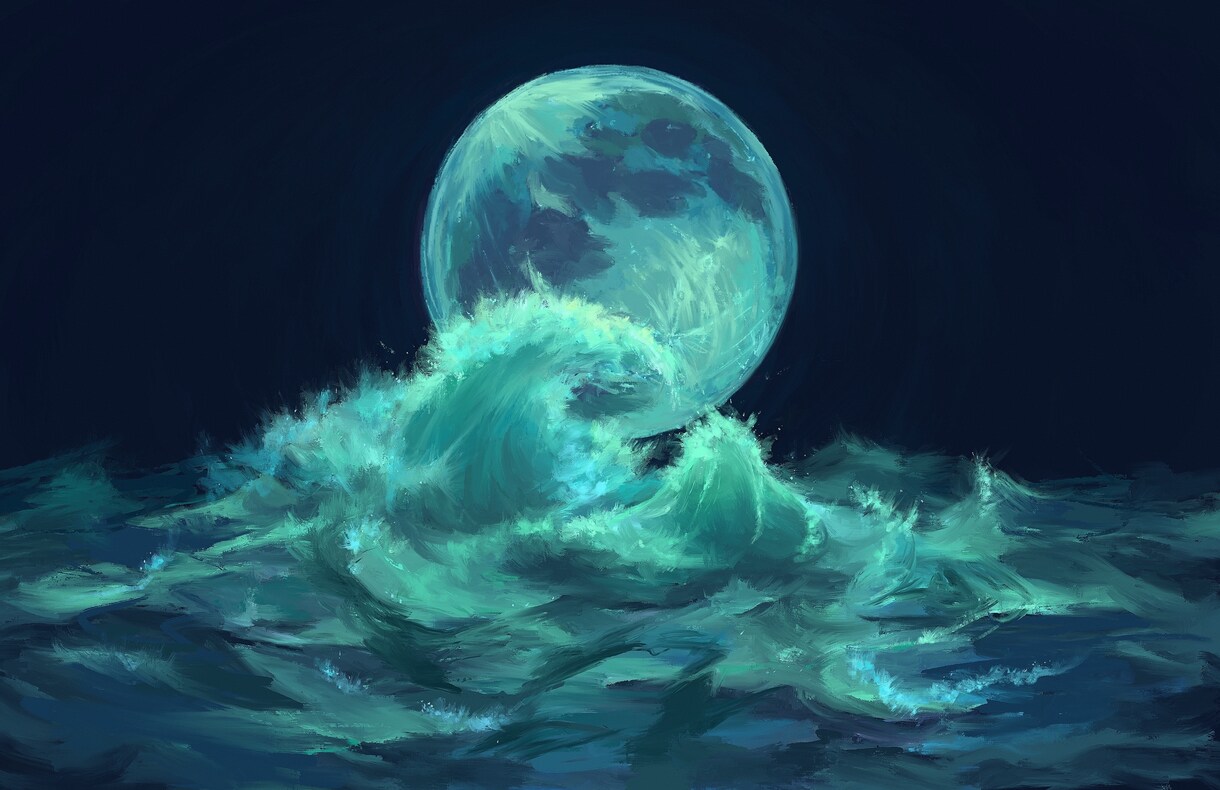 一枚絵を描きます 幻想的な風景・背景を描きます。 イメージ6
